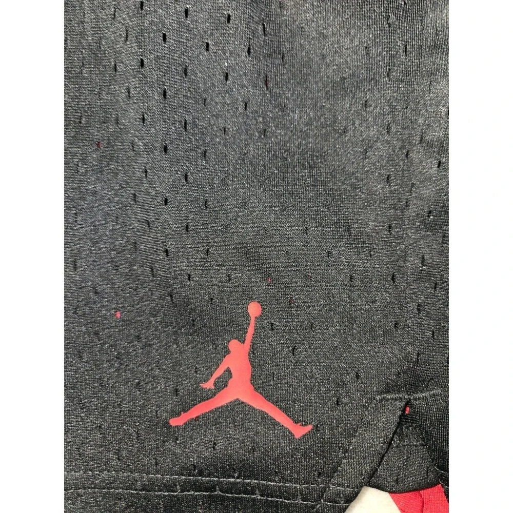 Mens Air Jordan DriFit Mesh Breakfast Club Basketball Shorts Red Black Small